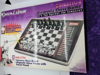  Vintage Excalibur Stiletto II Electronic Chess Game 100% COMPLETE & WORKING! - Image 1 of 4