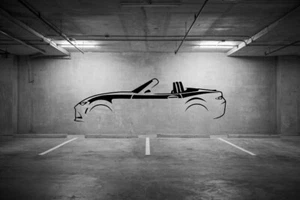 Silhoutte of a new Miata Garage Wall Decals - Picture 1 of 1
