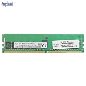 CISCO 16GB DDR4 2400MHz ECC Memory Ram Module RDIMM UCS-MR-1X161RV EXVAT £19 - Picture 1 of 2