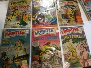 DAVY CROCKETT Frontier Fighters DC comic Series 1955 Lot Run # 1, 2, 3, 5, 6 & 7 - Picture 1 of 10