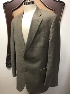 Blazer Brooks Brothers BROOKWOOD Lana 42L Abrigo Deportivo 2-Btn/Cntr Ventilación/Pata de Gallo - Imagen 1 de 11