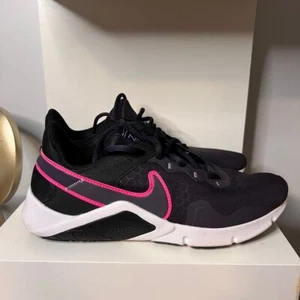 Nike Legend Essential 2 Training Shoes Black/Pink Athletic Sneakers SZ-9.5 - Picture 1 of 8