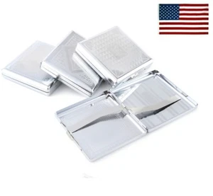 Envío a EE. UU. 1x almacenamiento clásico 20 piezas caja de cigarros tubo de cigarrillo acero inoxidable HO - Imagen 1 de 4