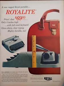 1956 vintage Royallite typewriter Print Ad. 3 inches tall - Picture 1 of 1