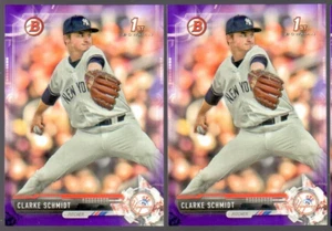 Bowman Draft 2017 Clarke Schmidt novato púrpura paralelo #BD-197! #/250! - Imagen 1 de 1