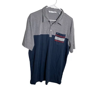 Polo Travis Mathew uomo grande color block colletto sportivo manica corta camicia - Foto 1 di 10