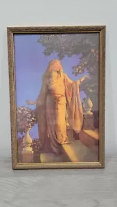 Enchantment Maxfield Parrish 9×13.5 Art Nouveau giclee print Framed Broken Glass - Picture 1 of 8