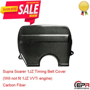 Carbon Fiber Timing Belt Cover Kit(Non VVTI Engine) For Toyota Supra Soarer 1JZ - Picture 1 of 9