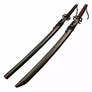 UK Verkäufer Bleichmittel Ichigo Kurosaki's Bankai Cosplay Holzschwert Replik 2 Design - Bild 1 von 9