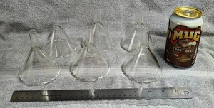 Lot of 6 Vintage Glass Lab Funnel by Kimax Made in USA - Picture 1 of 3