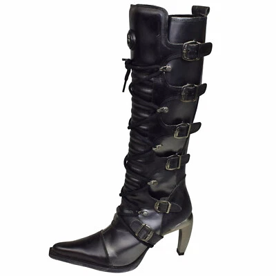 New Rock Damen Stiefel Tall Boot M9272 Malicia Metallabsatz Highheel 7005