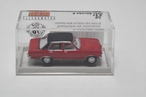 B8 1:87 BREKINA 20370 OPEL ASCONA A RED WITH BLACK ROOF MIB - Picture 1 of 6