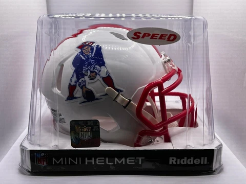 New England Patriots 1990-1992 90-92 Riddell Throwback Speed Mini Helmet Cover