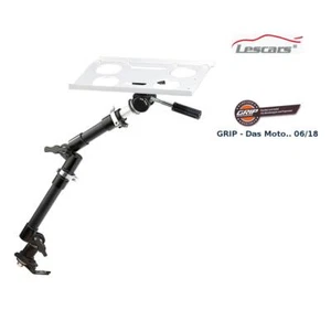 Lescars Laptophalter: Universal-Notebook-Kfz-Halterung mit Kamerastativ - Bild 1 von 12