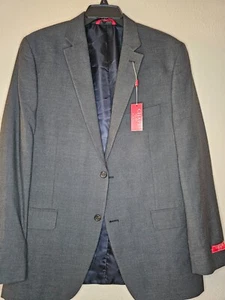 NWT Men's Chaps Grey Slim Fit Size 44L Two Button Blazer Sports Coat Jacket - Picture 1 of 7