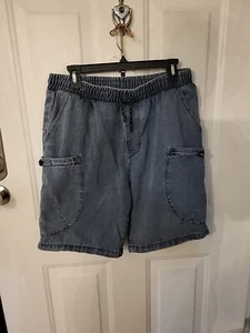 XL Mens Pull On Jean Shorts - Picture 1 of 6