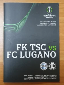 Programma ufficiale calcio FC TSC Backa Topola Lugano UEFA Conference league 2024 - Foto 1 di 2