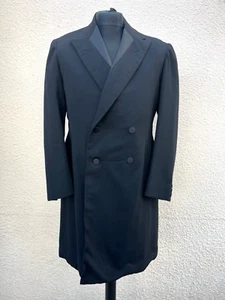 Vintage Victorian Edwardian Wool Frock Coat Goth Steampunk-38" Chest - Picture 1 of 6