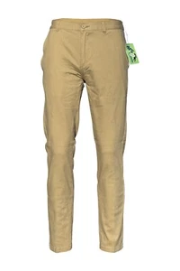 Mens Chino Trousers Slim Fit Stretch Cotton Jeans Pants All Waist Sizes - Picture 1 of 29