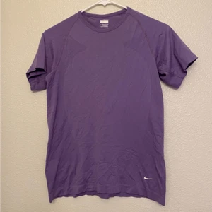 Nike purple lavender stretchy racer running dri fit compression fitted t shirt M - Picture 1 of 9