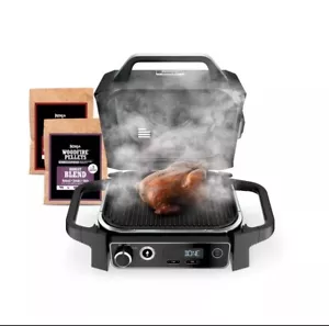 Ninja Woodfire 141 sq in 1760 Watts Electric Outdoor Grill & Smoker with Air Fry - Picture 1 of 6