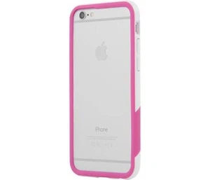 Tavik Outer Edge Bumper frame Case for Apple iPhone 6 6S 4.7 White/Magenta - Picture 1 of 7