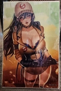 Samurai of Oz #4 'GHOST HUNTER' OL 13/15 Metal Mount Olympus Comics  - Picture 1 of 2