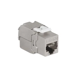 Cat.6A Keystone Modul RJ45 500Mhz STP 22–26 AWG, werkzeuglos, 16,3 mm breit - Bild 1 von 5