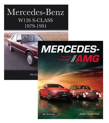 梅赛德斯-AMG 和梅赛德斯-奔驰 W126 S 级 1979 - 1991 2 本书套装 — 第 1/3 张图片