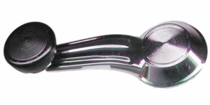 Window Crank w/ Black Knob, Each, Fits Chevy/GMC Truck 1967-76, Fits GM 1952-90 - Picture 1 of 3