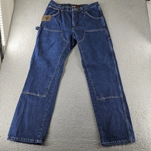 Wrangler Riggs Workwear Jeans Mens 35x32 Utility Carpenter Rugged Double Knee - Picture 1 of 17