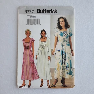 Butterick UNGESCHNITTENES Schnittmuster 3777 Misses Gr. 14,16,18 Kleid halb tailliert zum Binden - Bild 1 von 3