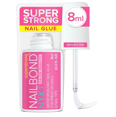 BRANDED Super Strong Nail Glue for Press on Nails, Tips & False Nails (8Ml) NYK1 Nailbon