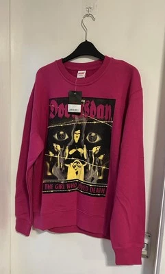 Doomsday Love Death Crew Neck Jumper Pink Multicoloured Size M - Image 1 of 4