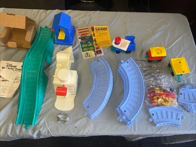 Vintage 1991 Disney Toot 'N Go Train Play Set Mattel Mickey  READ ALL - Image 1 of 4