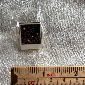 Black and Gold Astrology Space-Themed Pin - Picture 1 of 2