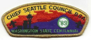 Chief Seattle Council - 1989 Centennial GMY border CSP - Bild 1 von 1