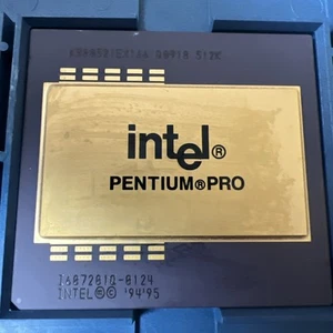 Vintage 2x Intel Pentium Pro 166 MHz KB80521EX166 512KB Prozessor Sammlerstück - Bild 1 von 1