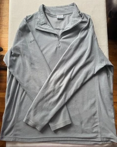 Suéter Pullover Columbia Steel Gris Claro Polar 1/4 Cremallera Para Hombre Talla XL EN MUY BUEN ESTADO - Imagen 1 de 9
