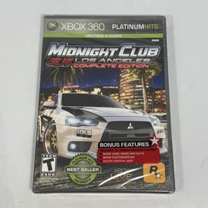 Midnight Club: Los Angeles Complete Edition Platinum Hits Xbox 360 - New, Sealed - Picture 1 of 4