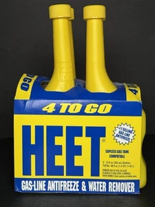 4 Pack 12 oz. Bottles HEET Gas-Line Antifreeze & Water Remover (48 oz. total) - Picture 1 of 6