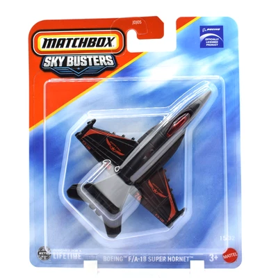 Matchbox Sky Busters MBX BOEING F/A-18 SUPER HORNET 2025 azul marino negro rojo 15/32 Foto 1 de 4