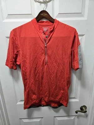 Camiseta deportiva de ciclismo Icebreaker GT para hombre XLarge roja lana merino media cremallera manga corta Foto 1 de 4