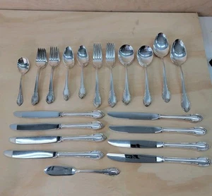 Cubiertos vintage Rogers Bros. 1847 IS "Recuerdo" patrón, servicio para 8 - Imagen 1 de 18