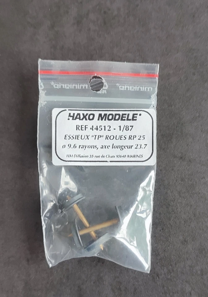 NEUF******  HO  44512 HAXO MODELE -  SET 2 ESSIEUX WAGON TP SNCF RP25 - Photo 1/1