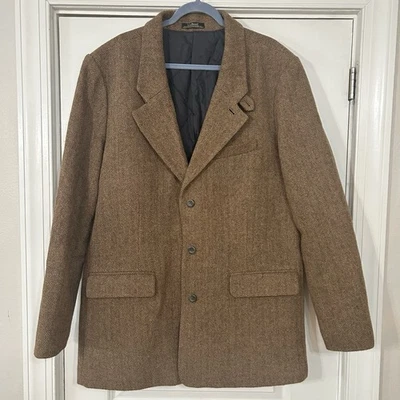 VTG LL BEAN Thinsulate Lined Shetland Wool Sport Coat Men’s 46 Tall USA 0GG86 EC - Image 1 of 4