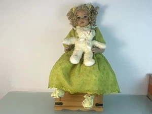 Künstlerpuppe Angels Paradise Porzellan Puppe 73 cm. Zustand siehe Fotos - Picture 1 of 5