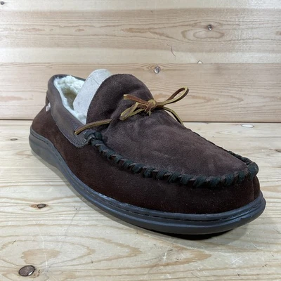 Zapatillas de cuero mocasín LB Evans Atlin para hombre 13 EEE WIDE marrón chocolate B1142 Foto 1 de 4