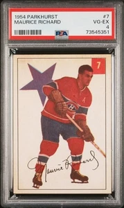 Maurice Richard 1954-55 Parkhurst #7 PSA 4 - Picture 1 of 2