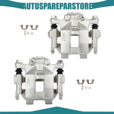 Rear Brake Calipers w/ Bracket Accessories Pair For 2009-2017 2018 Nissan Maxima - Image 1 of 4